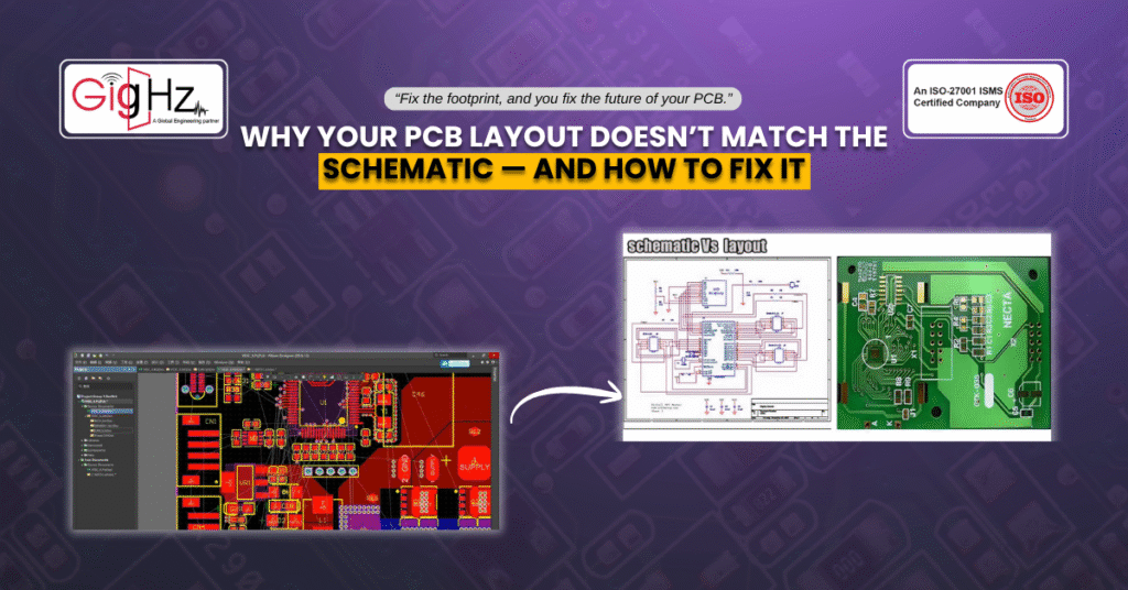 footprint mismatch in PCB layout